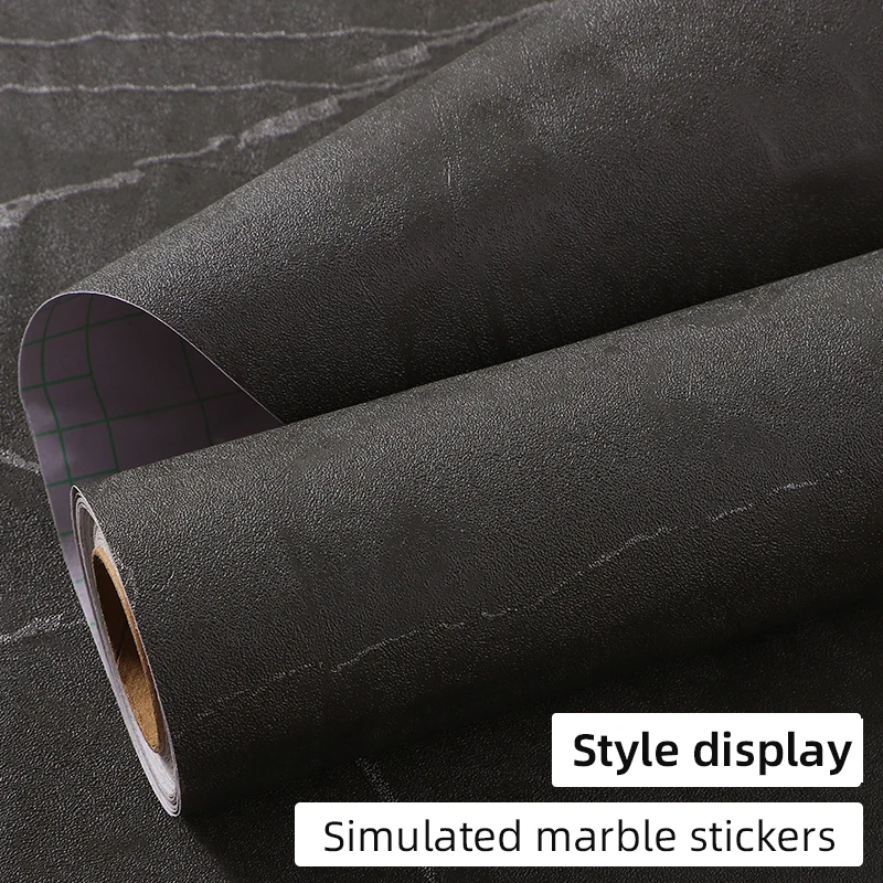 Песчаник черный камень искусственный узор кухонная настольная пленка кварцевый