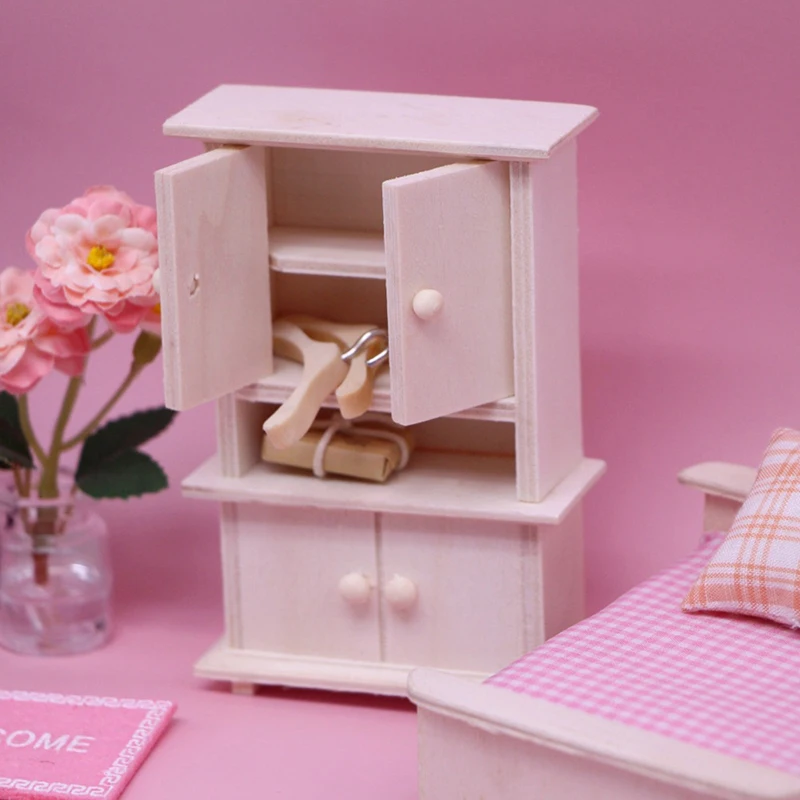 

1/12 Миниатюрный карманный стеллаж для хранения, деревянный шкаф, витрина, имитация мебели, модель игрушек для украшения кукольного дома