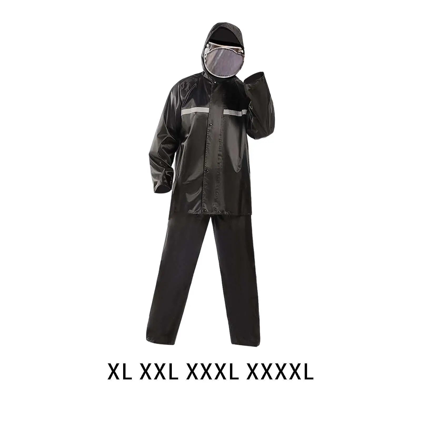 

Impermeable Raincoat Men Hood Rain Poncho Waterproof Rain Jacket Pants Suit Rainwear Mens Motorcycle Rain Gear