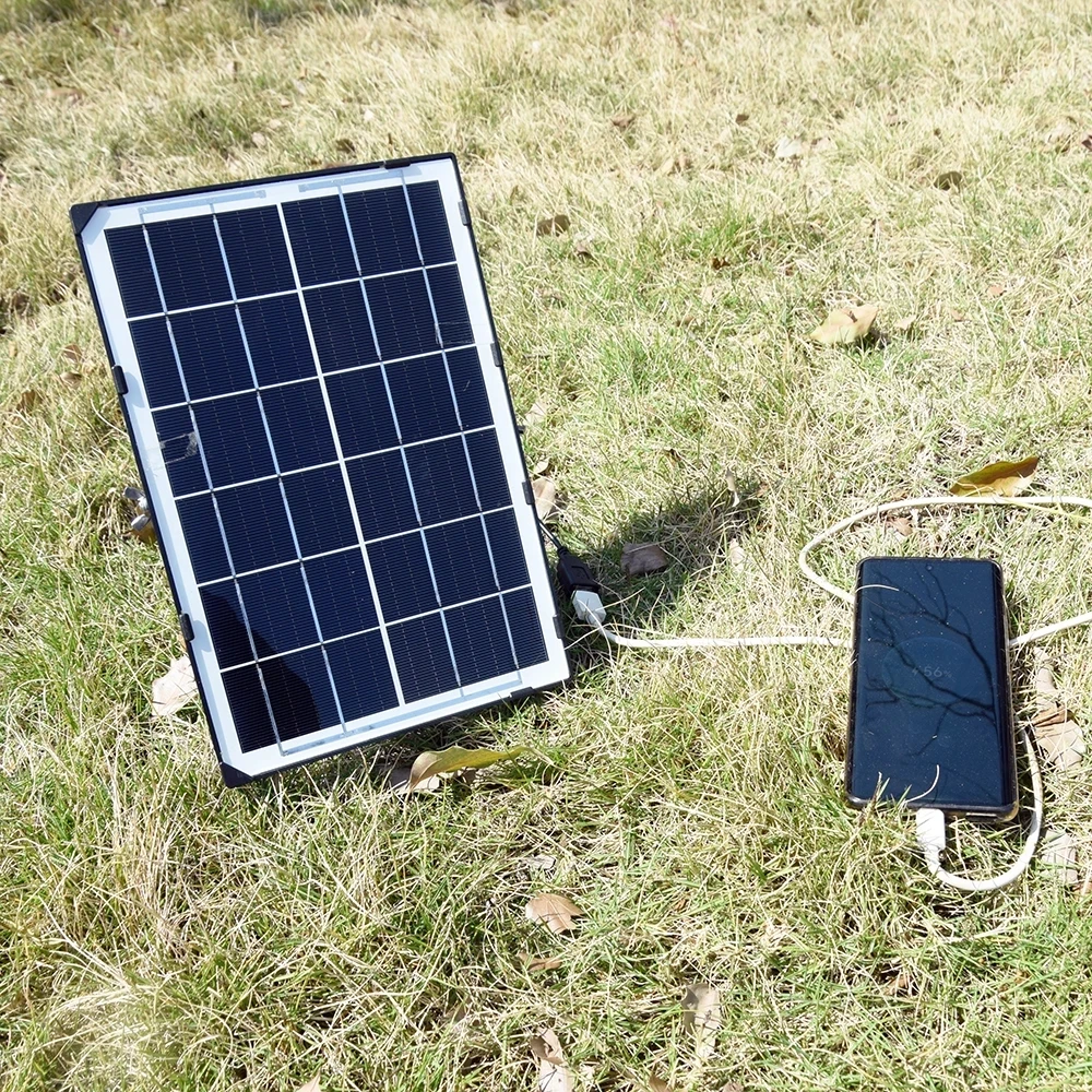 USB Solar Panel 2/4/6W 6V DIY Solar Charger 214x129mm for 3-5V Battery/Mobile Phone Charging Accessories