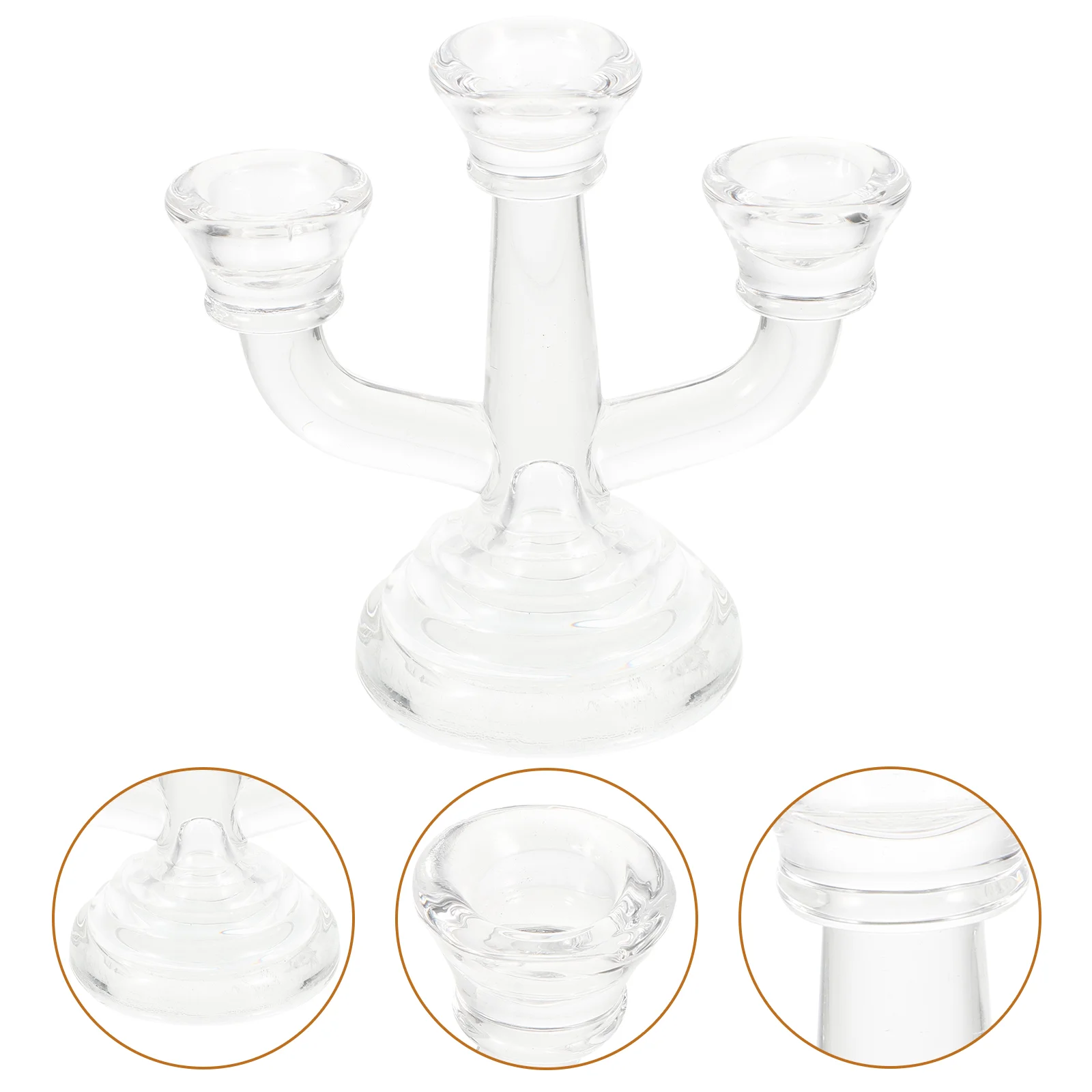 

Holder Holders Candelabra Candlestick Menorah Wedding Centerpiece Retro Pillar Decorative Taper Clear Tall Stand Table Tables