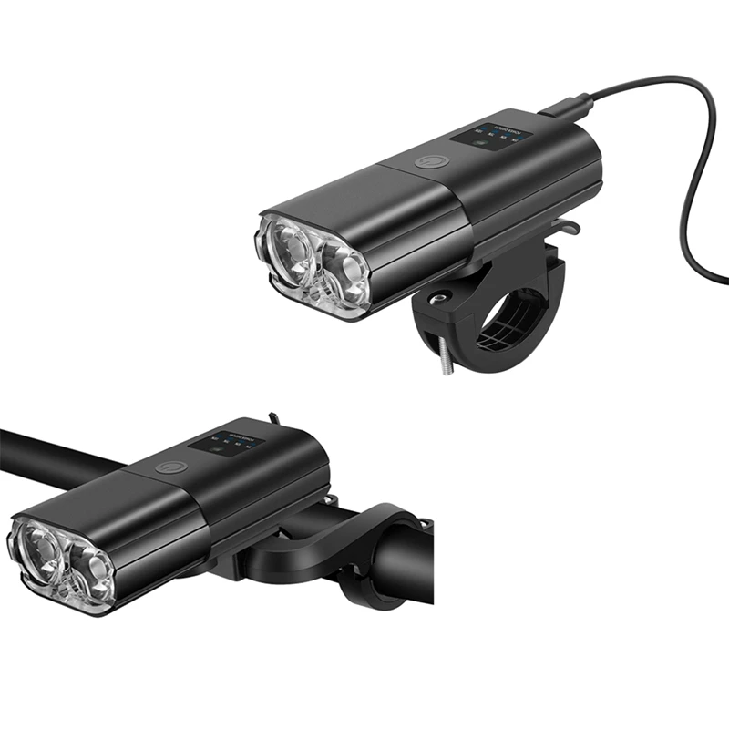 

Bicycle Light 1000Lumen 4000MAh Bike Headlight Power Bank Flashlight Handlebar USB Charging MTB Road Cycling Highlight