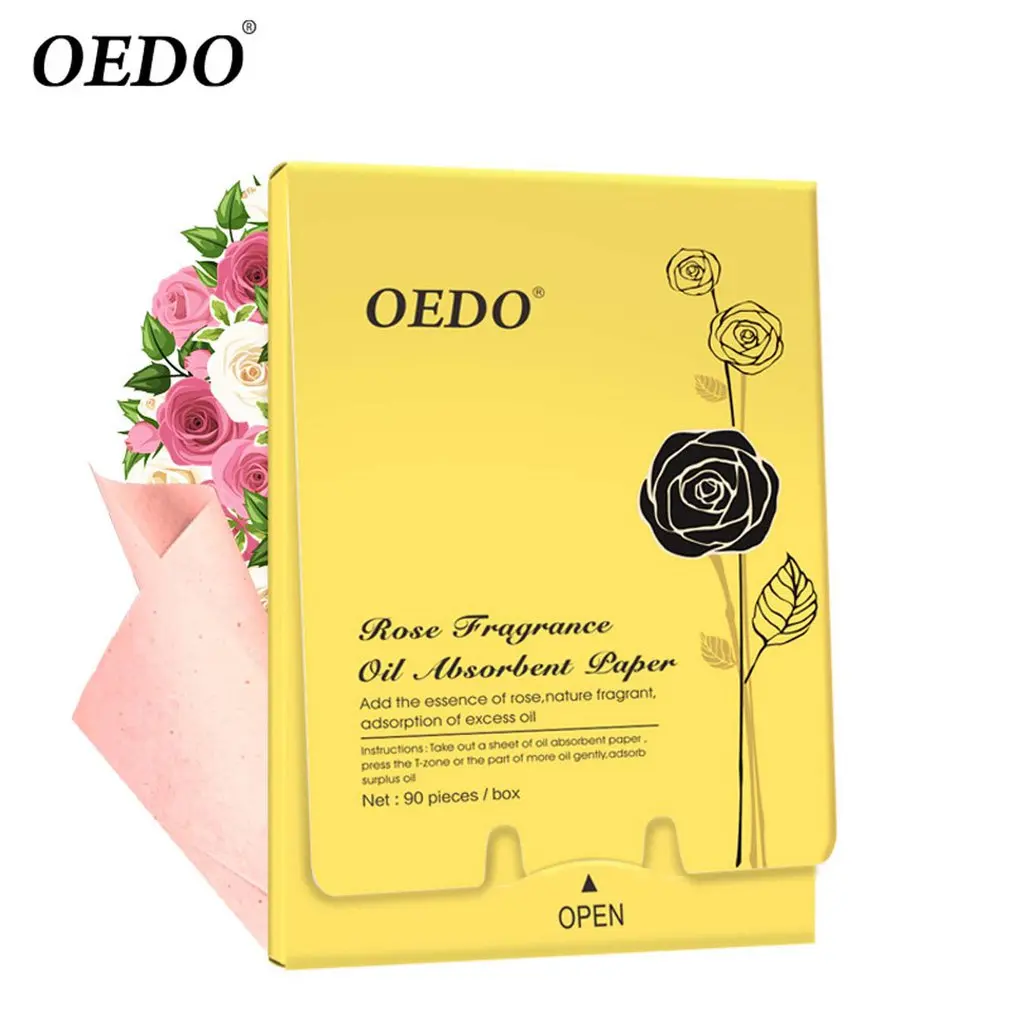 

90 pieces / box Oedo rose fragrant oil absorption face paper