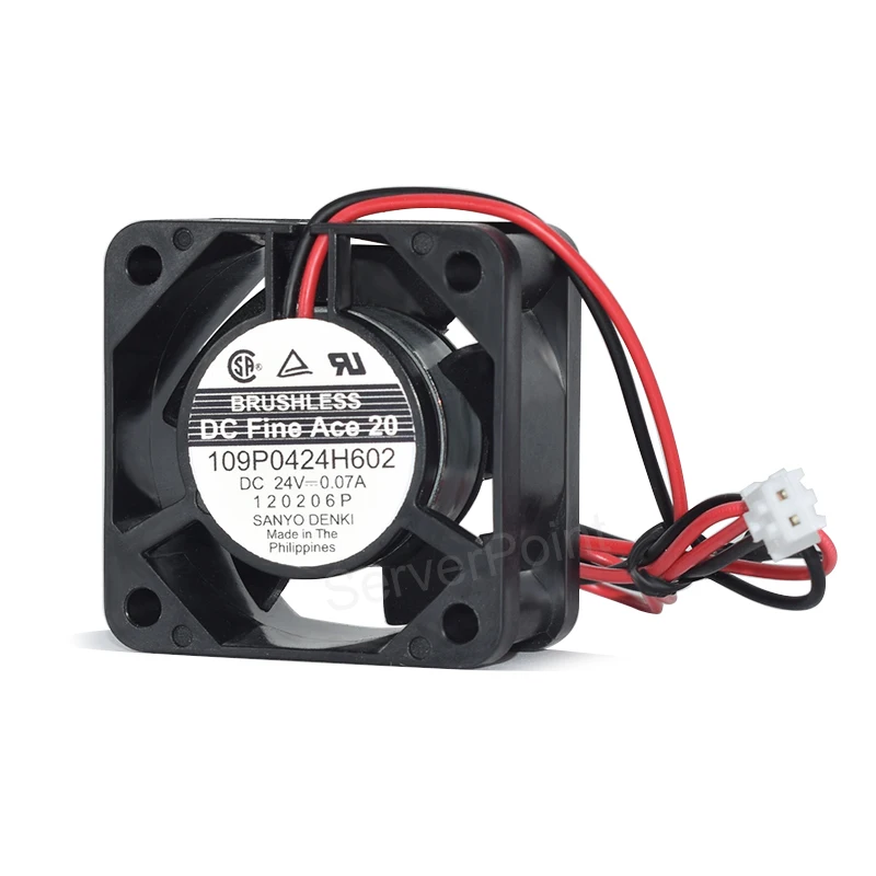 Новинка для SANYO 109P0424H602 DC24V 0.07A 40*40*20 мм 2-булавки промышленный компьютерный серверный шкаф вентилятор