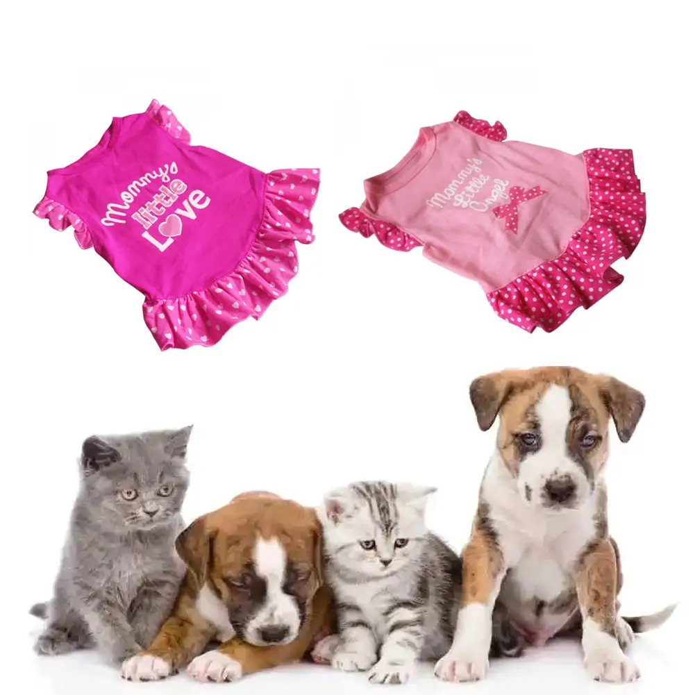 

Cute Dog Dress Pet Clothes Coat Summer Skirt Vest Top Apparel Puppy Fashion Gift