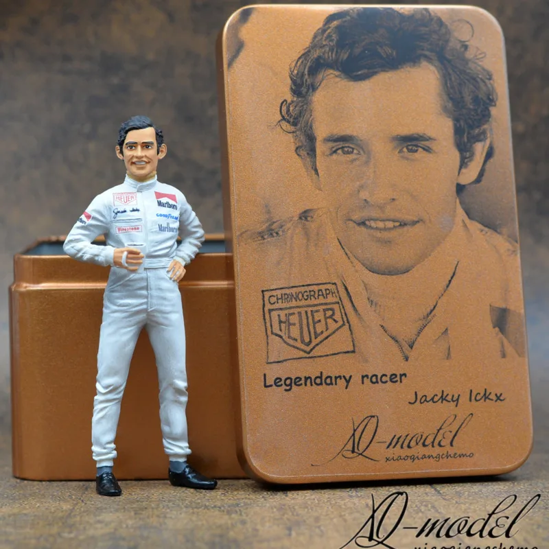 

EXOTO car model scene doll Jacky Ickx F1 racer 1:18 hardcover iron box
