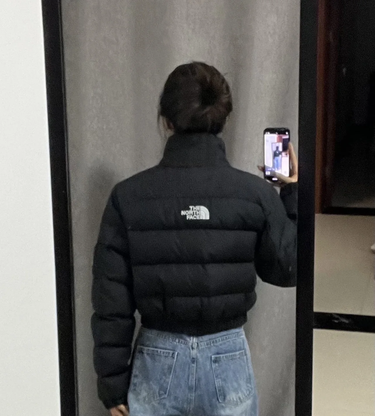 Пуховик The North Face ветрозащитный против пятен Тонкая посадка Зимняя утепленная