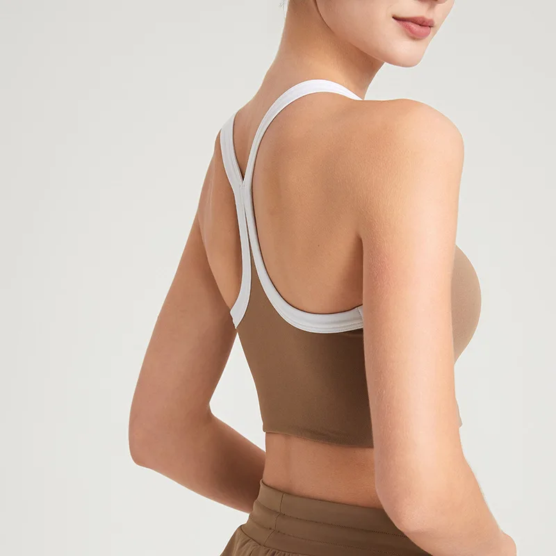 Summer Sports Bra Yoga Bra Top Gym Women Vest Sport Women's Backless Clothing Sportswear Backless Women Sports Bra