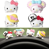 sanrio anime kawaii hello kitty dolls kuromi plushie my melody cinnamoroll accessories car trinkets decorate gift fast delivery