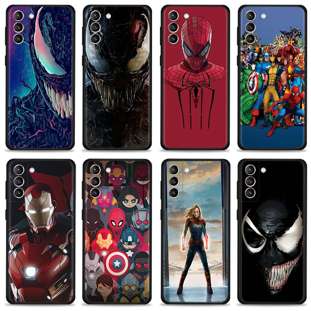

Case For Samsung Galaxy S10 S8 S20 FE 2022 S7 S21 Plus S9 S22 Ultra 5G S10e Soft Marvel Superhero