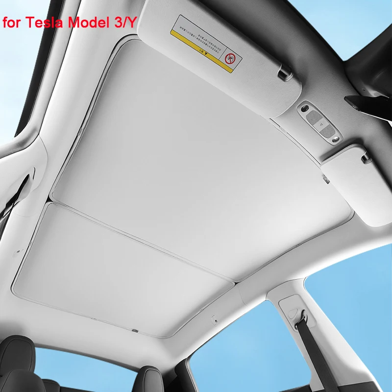 

For Tesla Model 3 Model Y 2022-2023 Sun Shades Sunroof Skylight Sun Visor Auto Accessories Car Windshield Sunshade Net Cover