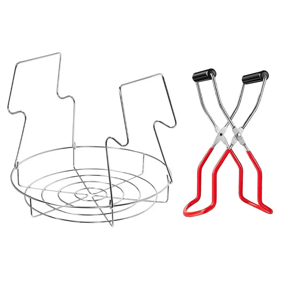 

1 набор зажимов для консервирования из нержавеющей стали, зажим для стерилизации бутылок с молоком, стойка для приготовления еды на пару, за...