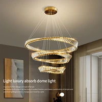 2022 modern k9 crystal led chandelier lights home lighting gold lustre chandeliers ceiling pendant fixtures for living room