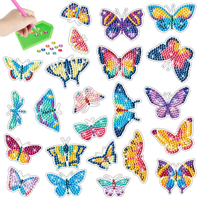 Популярные собаки и кошки бабочка алмазная живопись блокнот сделай сам наклейки