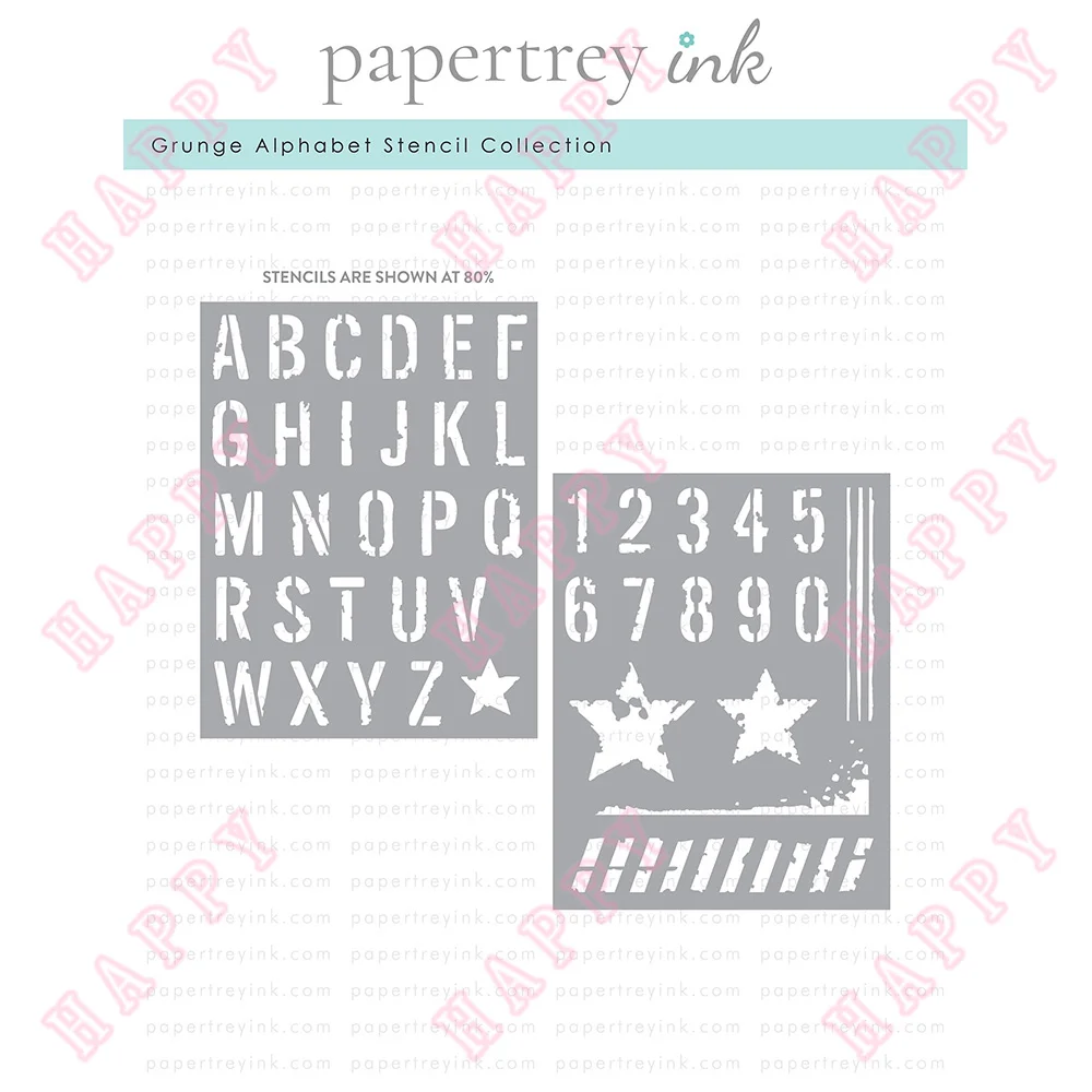

New Plastic Stencils Grunge Alphabet For Scrapbooking Diary Decoration Paper Craft Embossing Template DIY Greeting Card Handmade