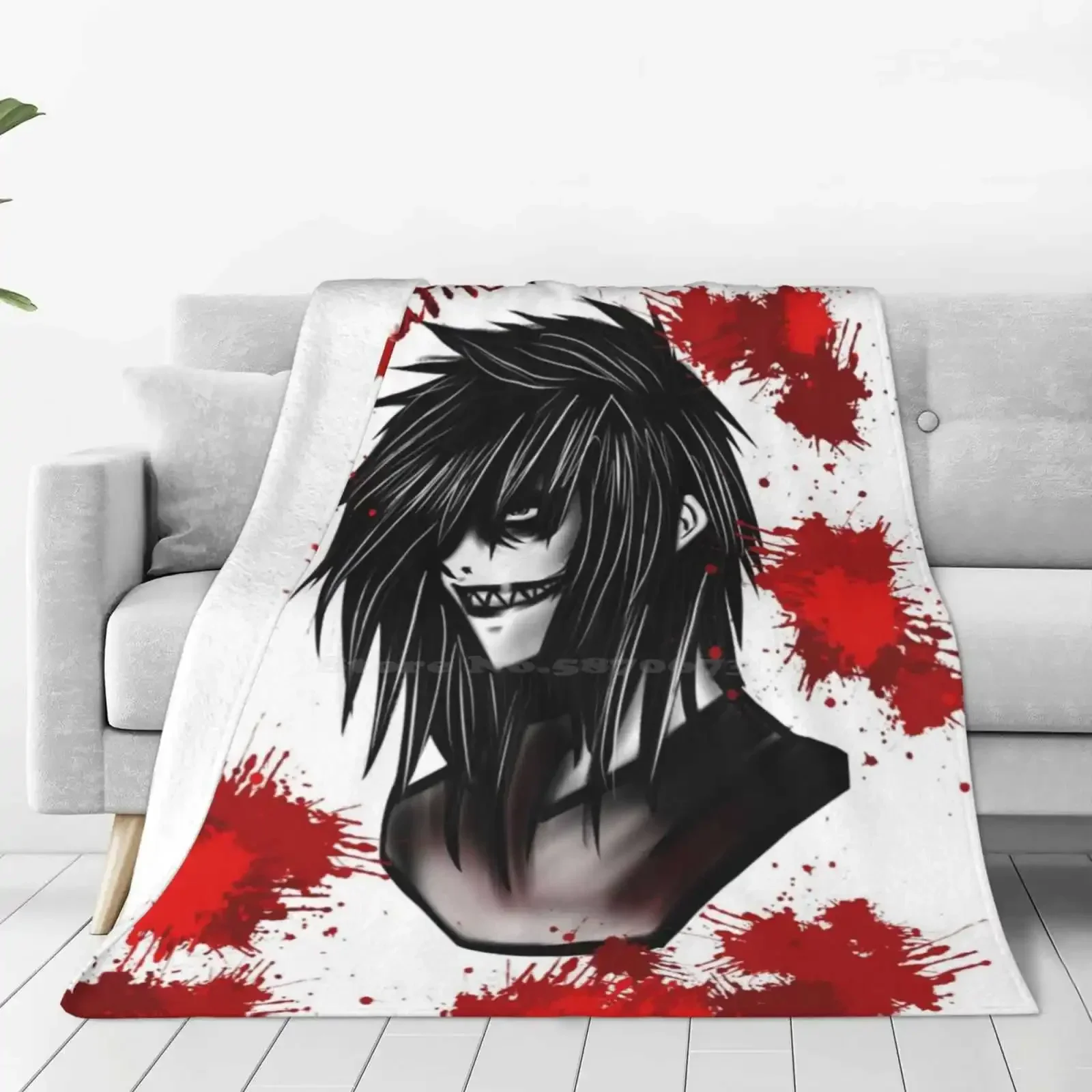 Креативный дизайн удобное теплое фланелевое одеяло Jeff The Killer Creepypasta