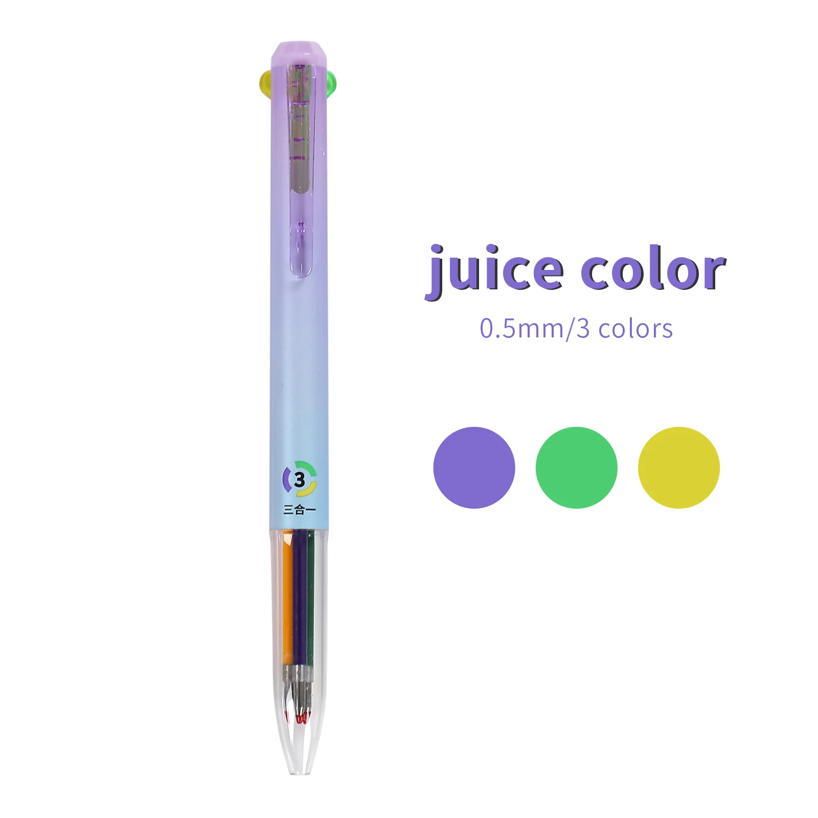 

Гелевая ручка 0,5 мм, 3 цвета