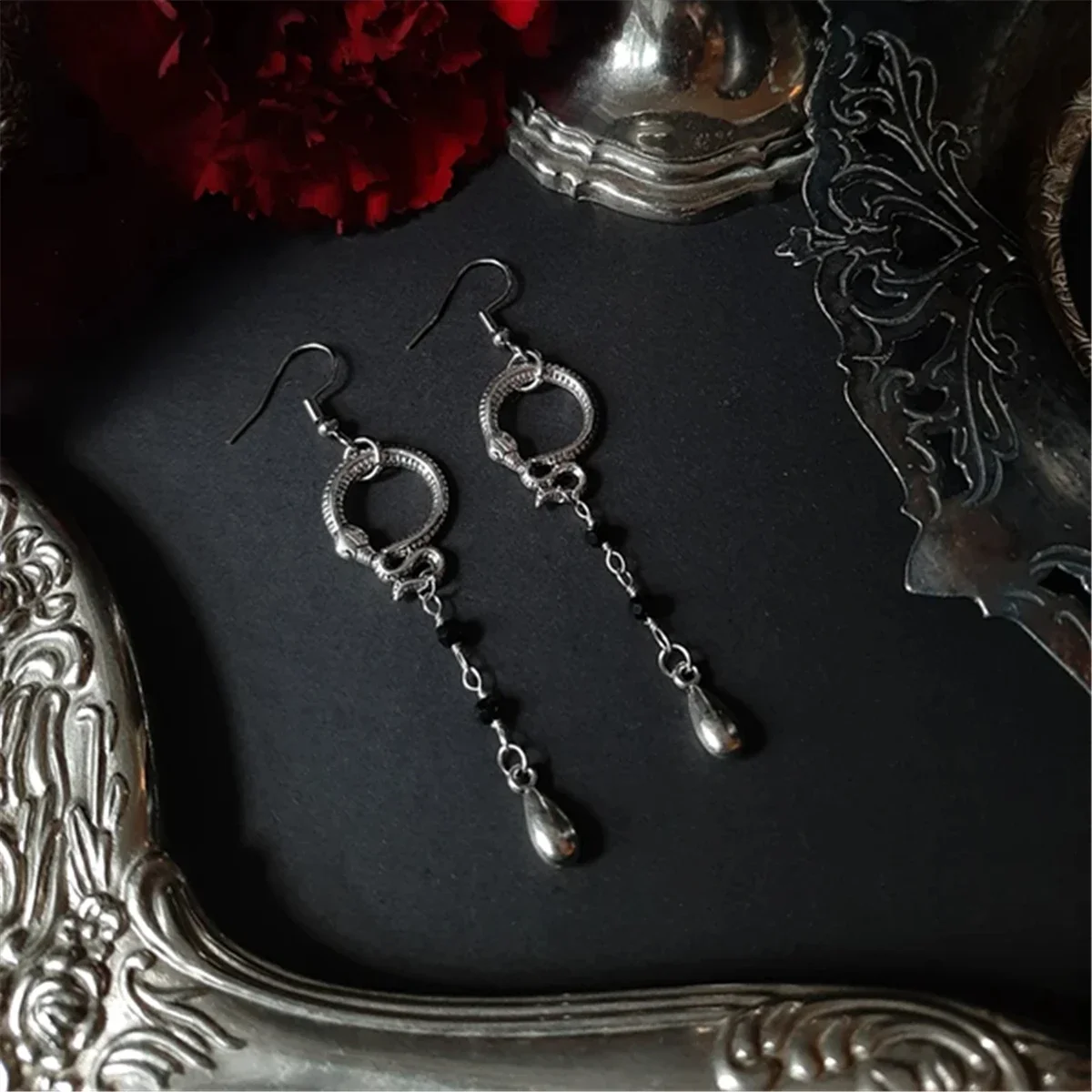 Серьги-капельки ADARJW с пентаграммой цинковый сплав