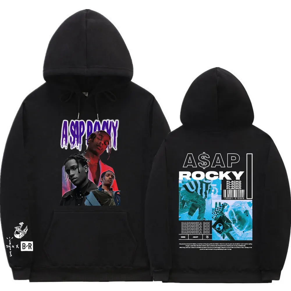 

Rapper Asap Rocky Pattern Print Hoodies Sweatshirts Hip Hop Music Cactus Jack Hoodie Quality Men Women Travis Scott Streetwear