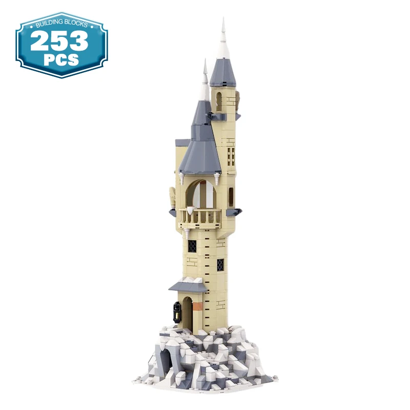 

MOC Magic Movie Owlery Tower Magic School Castle Building Blocks Constructor Brick Classic Collection Model Toys for Children