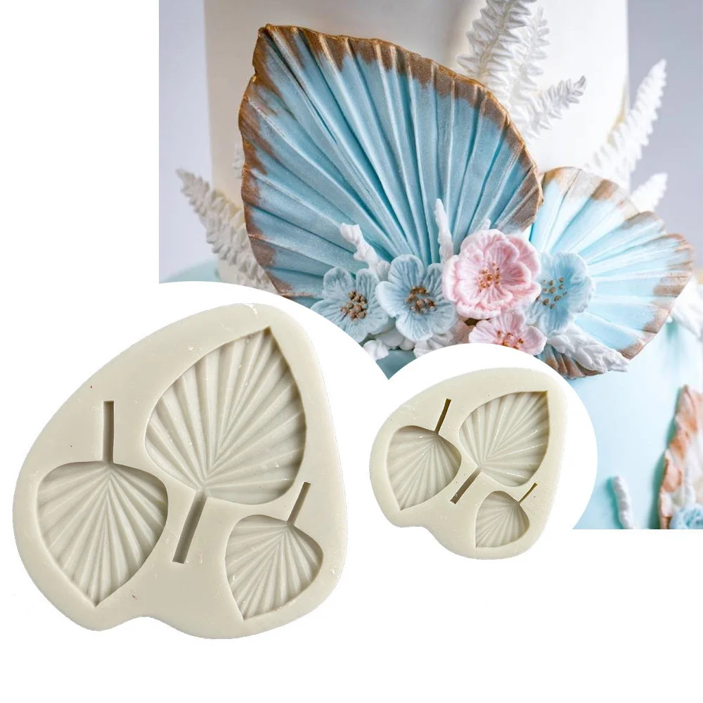 

Palm Spears Silicone Sugarcraft Mold Resin Tools Cupcake Baking Mould Fondant Cake Decorating Tools Leaf Modeling Silicone Mold