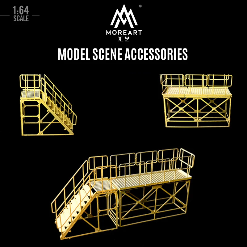 

MoreArt 1:64 Model Scene Accessories Ladder Set Resin Display Gifts