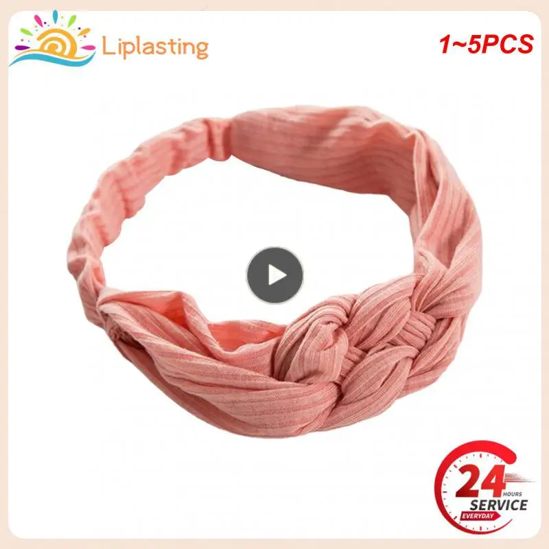 

Ободок Citgeett для девочек, повязка на голову с бантом и перекрестными завязками, обруч для волос, 1 ~ 5 шт.