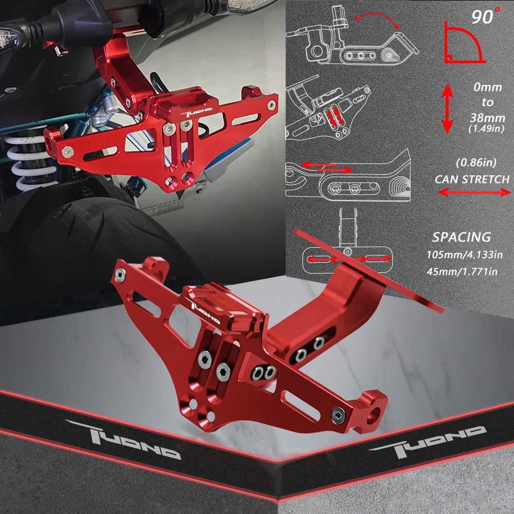 

Заводской кронштейн для заднего номерного знака с подсветильник кой для APRILIA TUONO R 125 660 1000R V4 1100 R RR