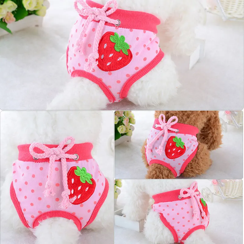 

Dog Physiological Shorts Underwear Puppy Briefs Sanitary Pants Small Meidium Dogs Diaper Pet Supplies GRSA889