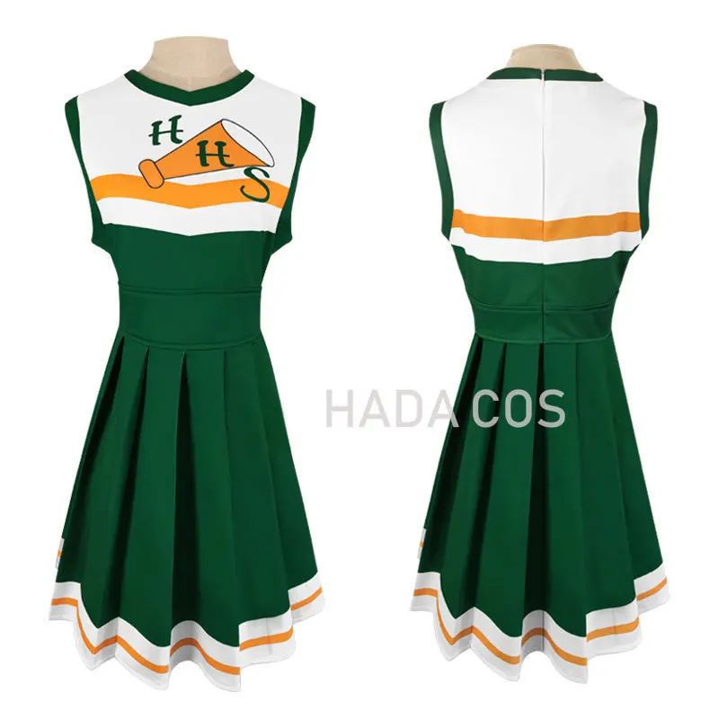 Chrissy Cunningham Cosplay Costume Stranger Things Season 4 Cheerleader Props Hawkins High School Lucas Sinclair Jacket Dress |