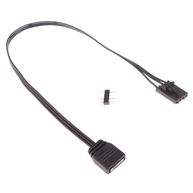 1PCS Premium Quality For Corsair RGB To Standard ARGB 3-Pin 5V 25CM Adapter Connector