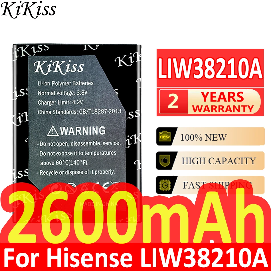 

KiKiss Powerful Battery 2600mAh for Hisense LIW38210A Batteries