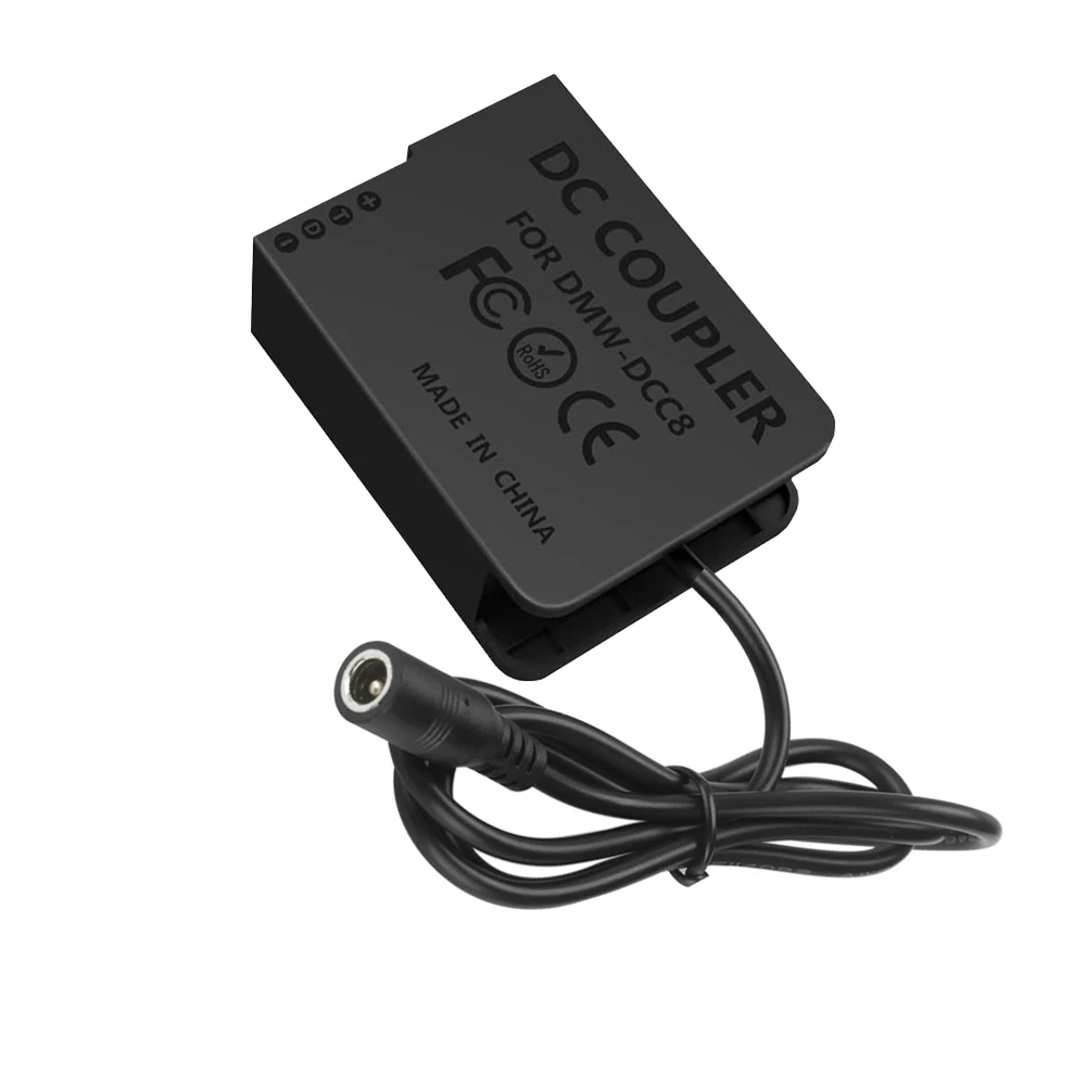 Фото Аккумулятор-муляж 5V Type-C DMW-BLC12 DMW-AC8 DMW-DCC8 DC Coupler для Panasonic DMC-G5 G6 G7 G8 GX8 G80 G81 G85 FZ200 FZ300 №1