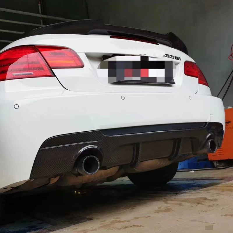 Задний диффузор для BMW E92 E93 M Tech спортивный бампер 2007-2013 настоящее углеродное