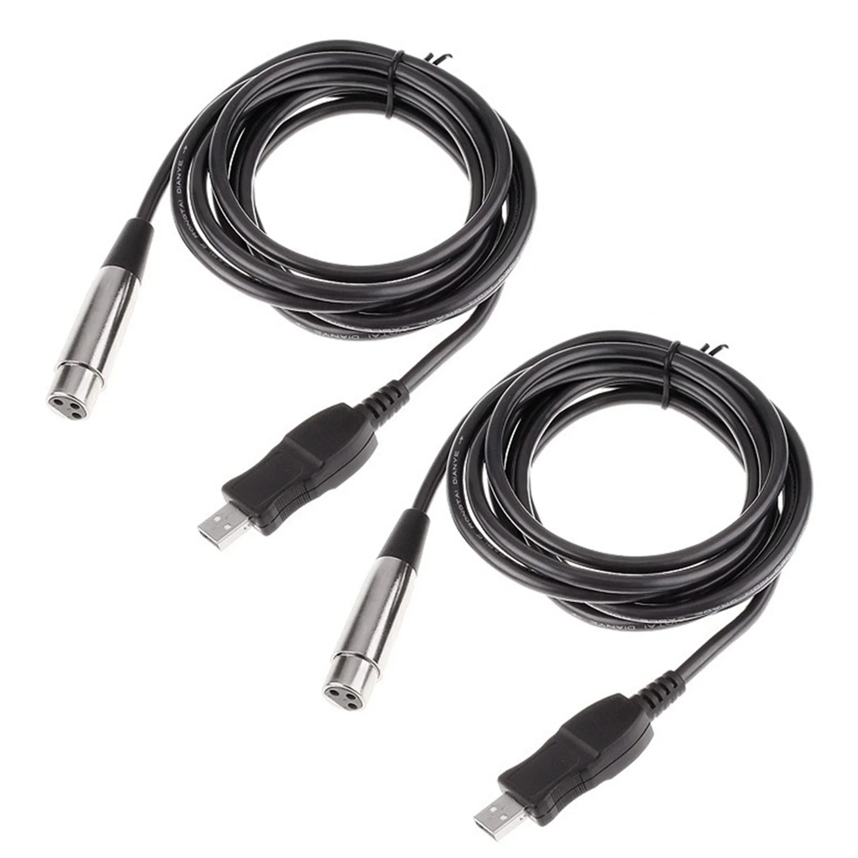 

2X 3M USB Male to XLR Female Microphone USB MIC Link Cable New