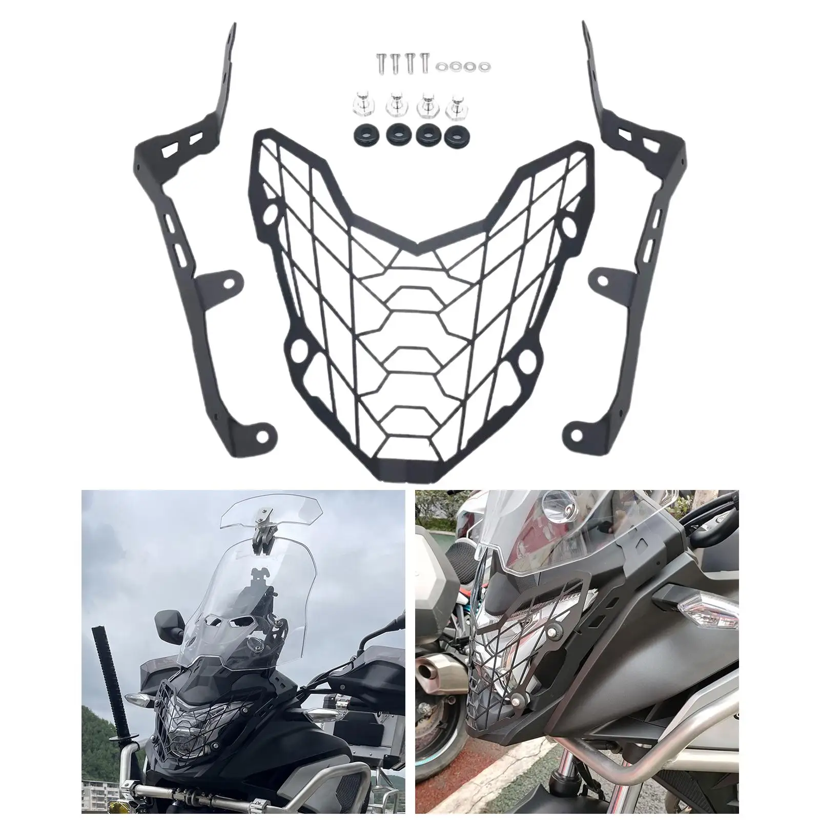 

Front Headlight Grille Guard Replace Headlamp Protector Cover Fit for Honda CB400x