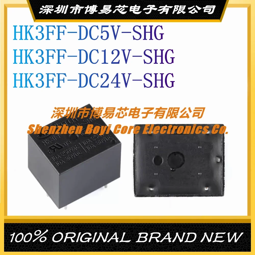 HK3FF-DC5V 12V 24V-SHG 10A 5-контактное реле Huike