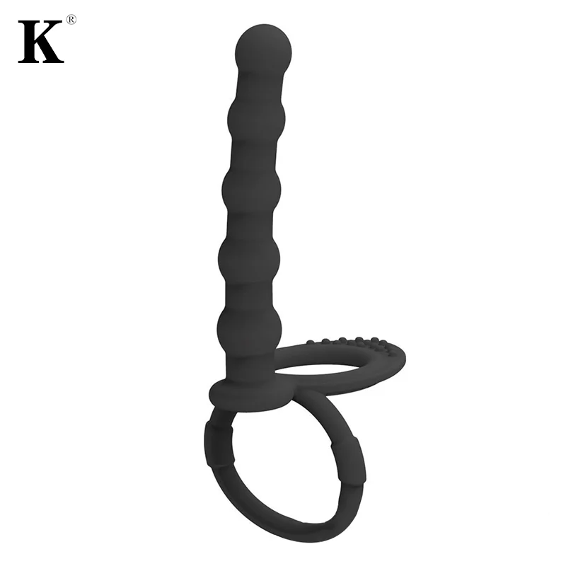 1 шт. Массажер для взрослых унисекс Двойное проникновение пенис страпон