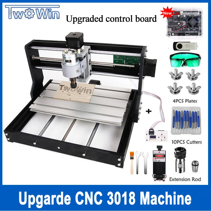 Upgrade CNC 3018 Pro GRBL Control Diy Mini CNC Machine 3 Axis pcb Milling Machine Wood Router Laser Engraving with Offline