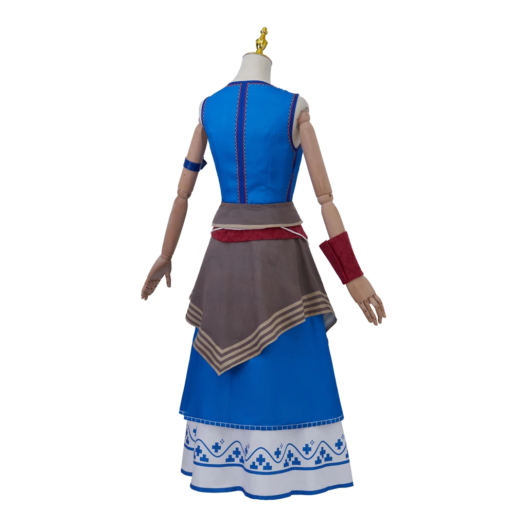 Костюм Киры Метц для косплея из фильма женщин синее платье в стиле ретро женский