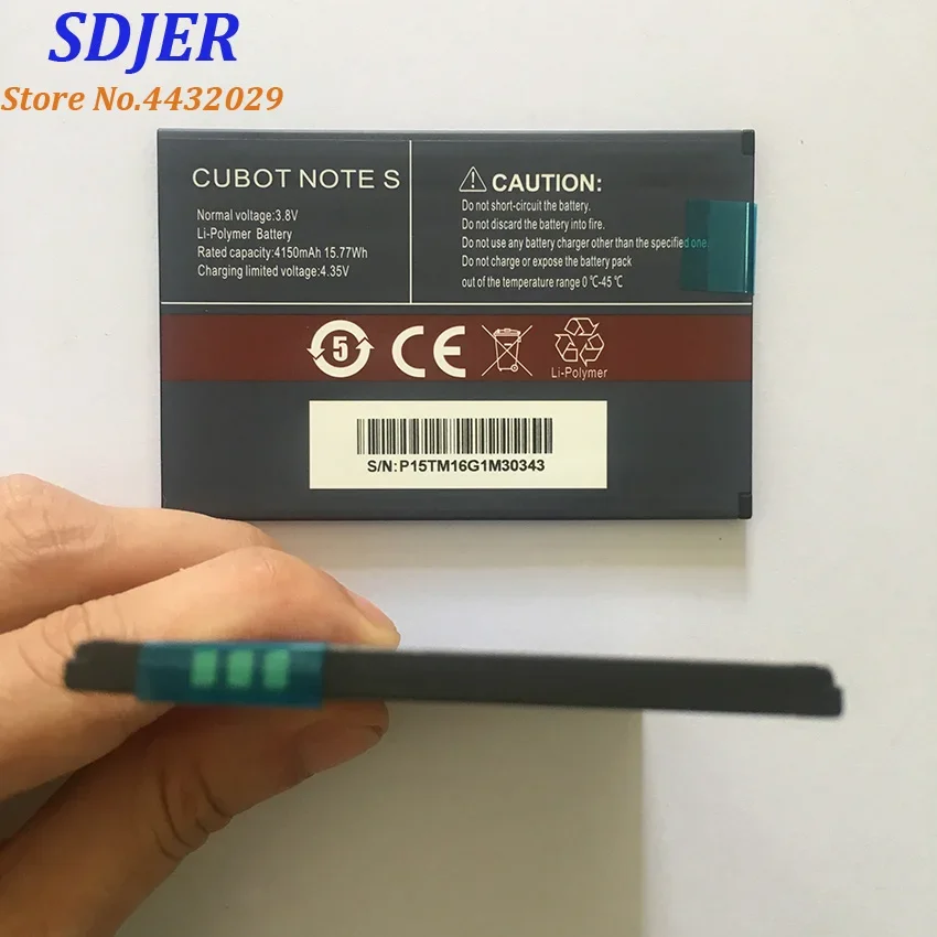 100% новый CUBOT Note S аккумулятор 4150 мАч запасной резервный для сотового телефона
