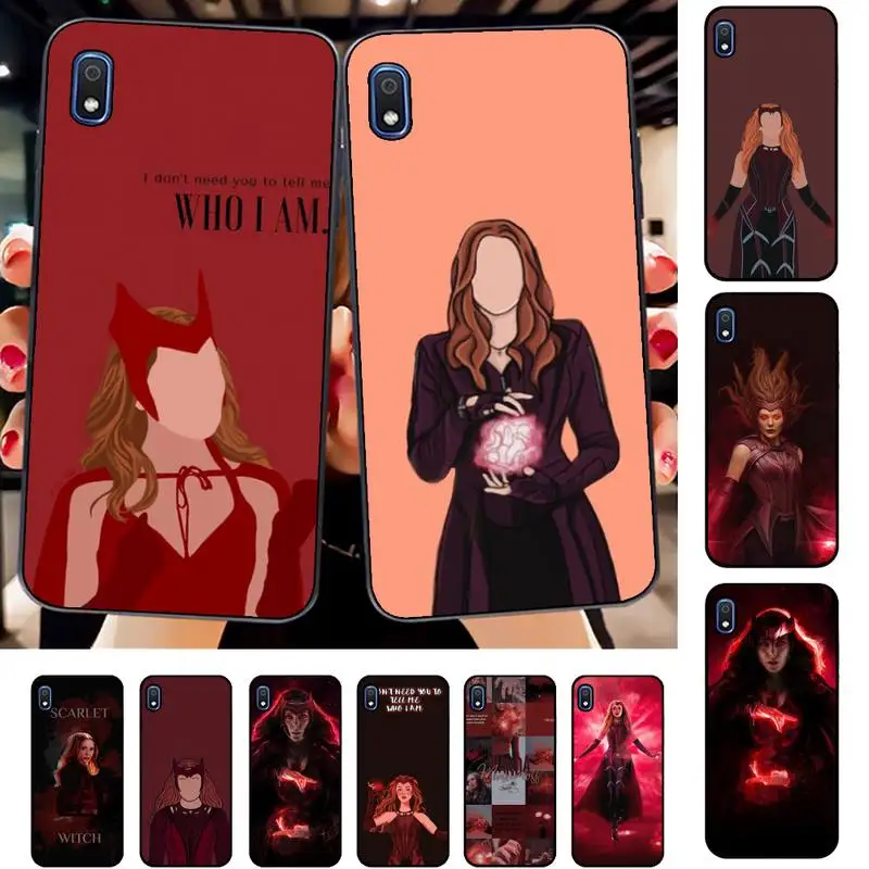 

Marvel Wanda Maximoff Scarlet Witch Phone Case for Samsung A51 01 50 71 21S 70 31 40 30 10 20 S E 11 91 A7 A8 2018