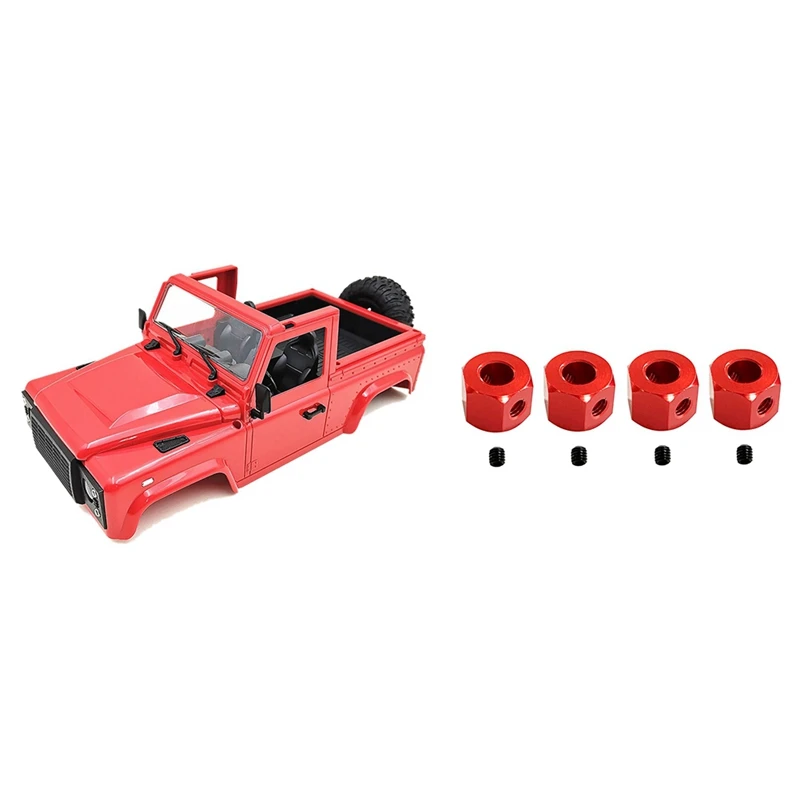 

2 комплекта запчастей для радиоуправляемого автомобиля: 1 комплект D90 Корпус кузова автомобиля с шиной и 1 комплект металлического комбайнер...