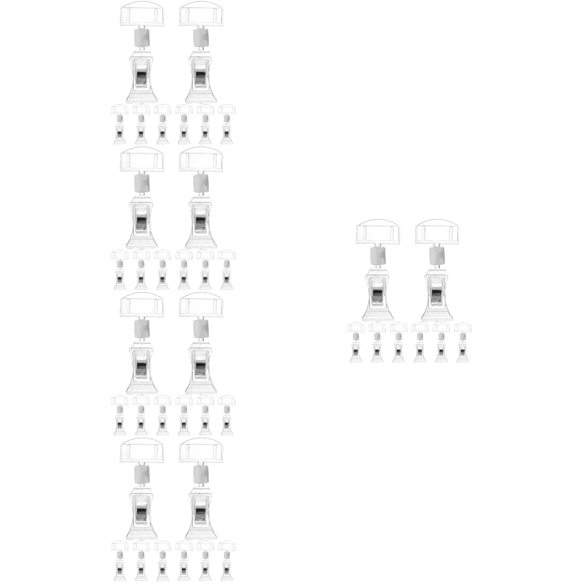 

40 Pcs Merchandise Sign Holders Swivel Clips Practical Sign Clips Supermarket Display Clips
