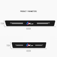 for bmw x2 f39 leather carbon fiber decor decal tuning car door sill protector stickers accessories