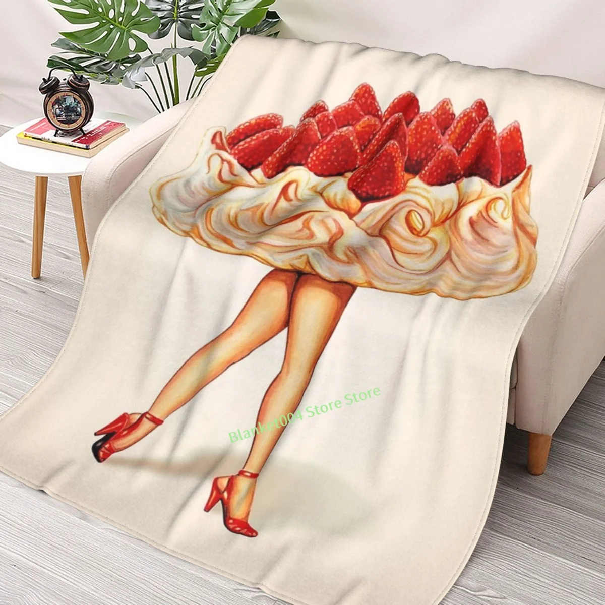 

Cake Walk - Pavlova Throw Blanket 3D printed sofa bedroom decorative blanket children adult Christmas gift