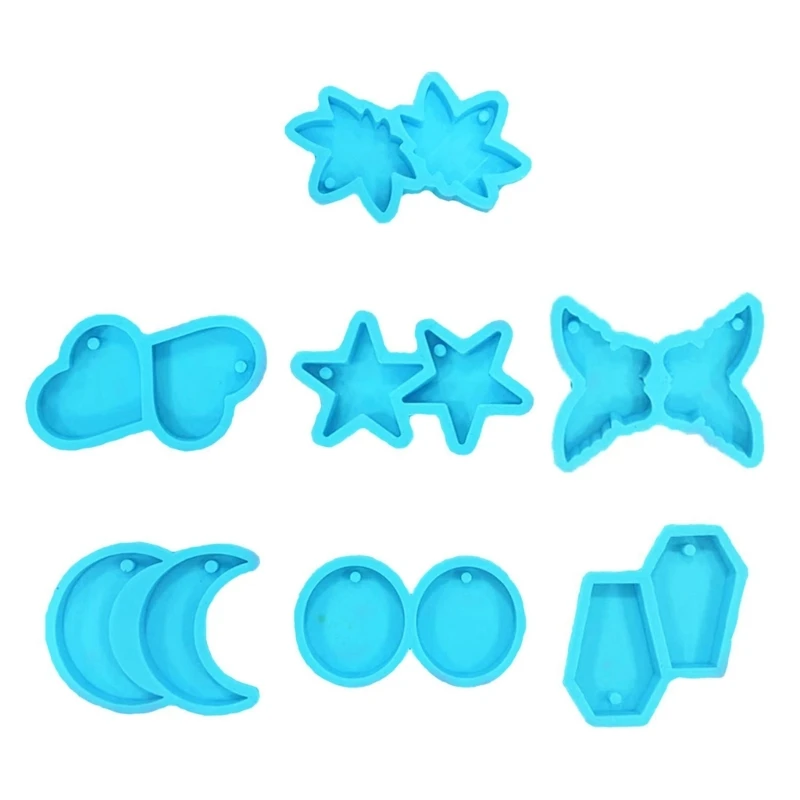 

Round Earring Pendant Mold Resin Epoxy Silicone Mold Jewelry Casting DIY Crafts