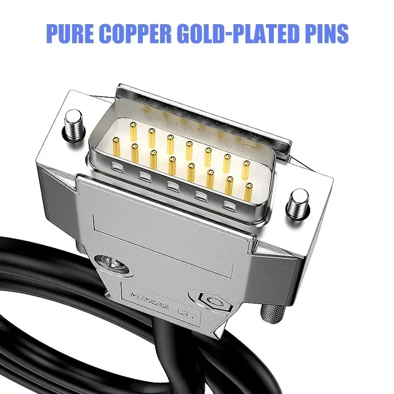 Соединительный кабель DB9 DB15 DB25 промышленного класса штекер гнездовой