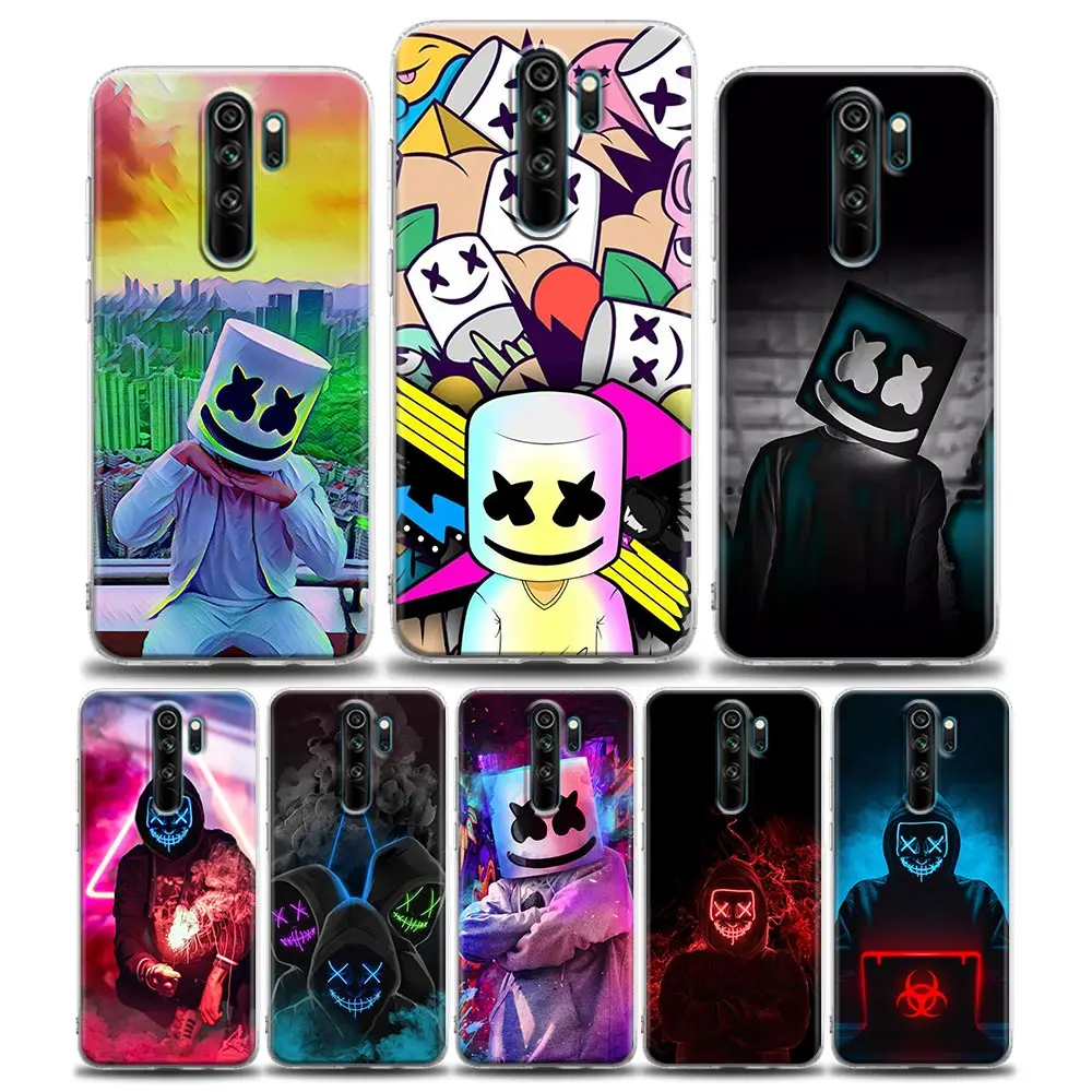 

Clear Phone Case for Redmi 10C Note 11 11S 11T 10 10S 9 9S 8 8T 7 Pro 5G 4G Plus Soft Silicone Case Cover Doodle boys Marshmello