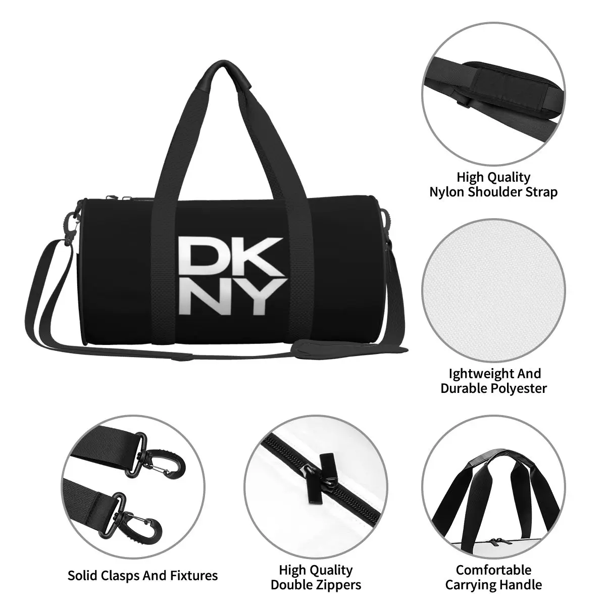 D-DKNYS New York Skyline Weekend Gym Йога Чемоданы Мужчины Женщины Спортивная спортивная сумка